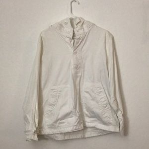 J. Crew white anorak